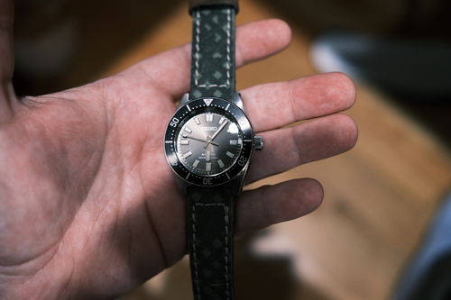 Customer photo review of Leather and Canvas Strap - DNC