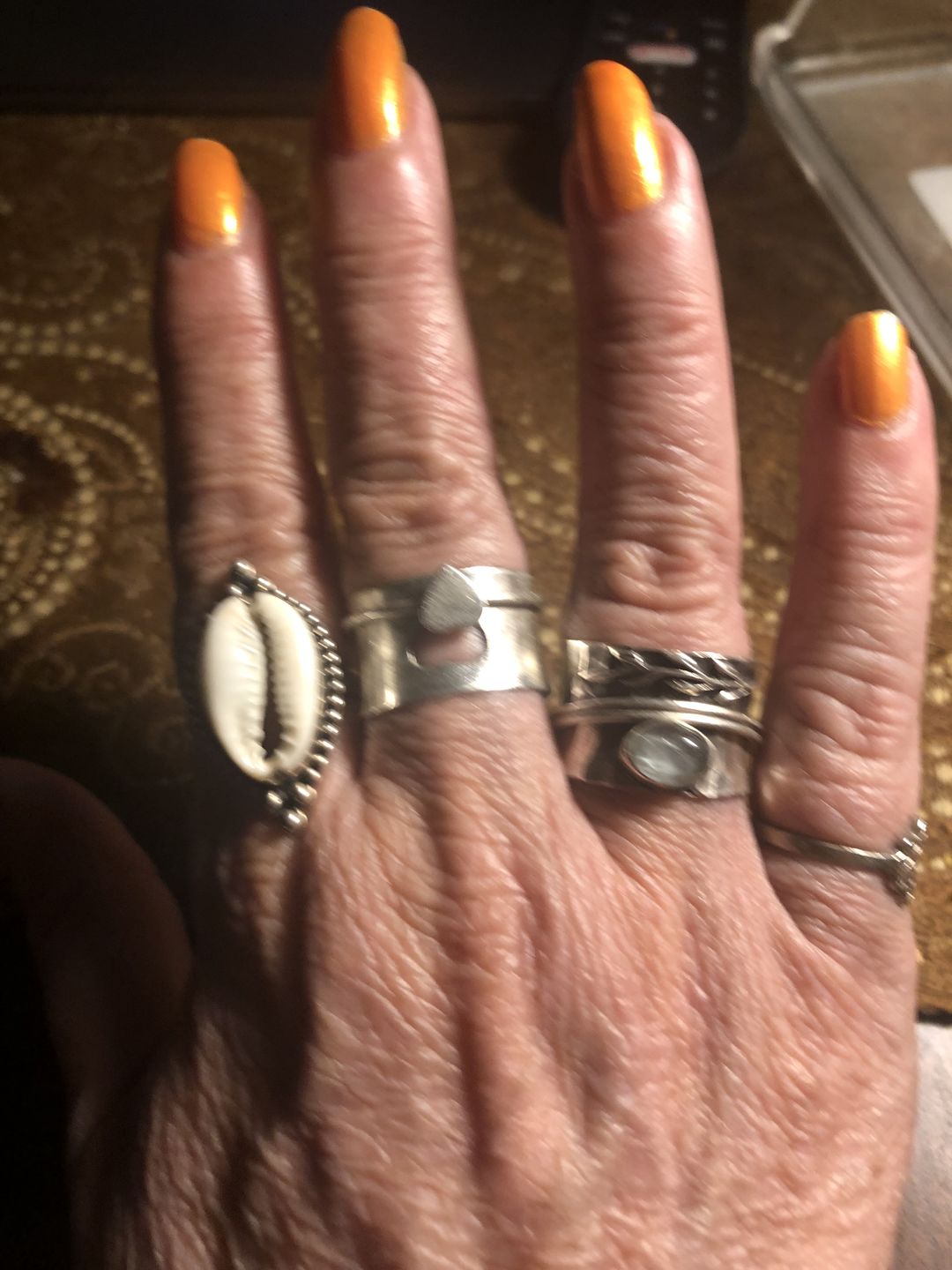 Customer photo review of Cowrie Shell Boho Ring Sterling Silver
