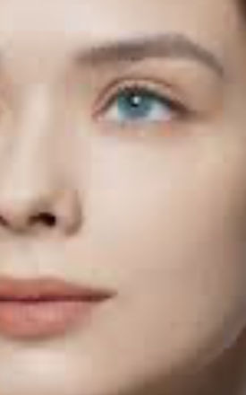 Customer photo review of Pixie Blue Prescription Coloured Contact Lenses