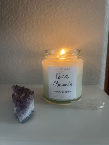 Customer photo review of "Quiet Moments" Coconut & Vanilla - Soy Candle
