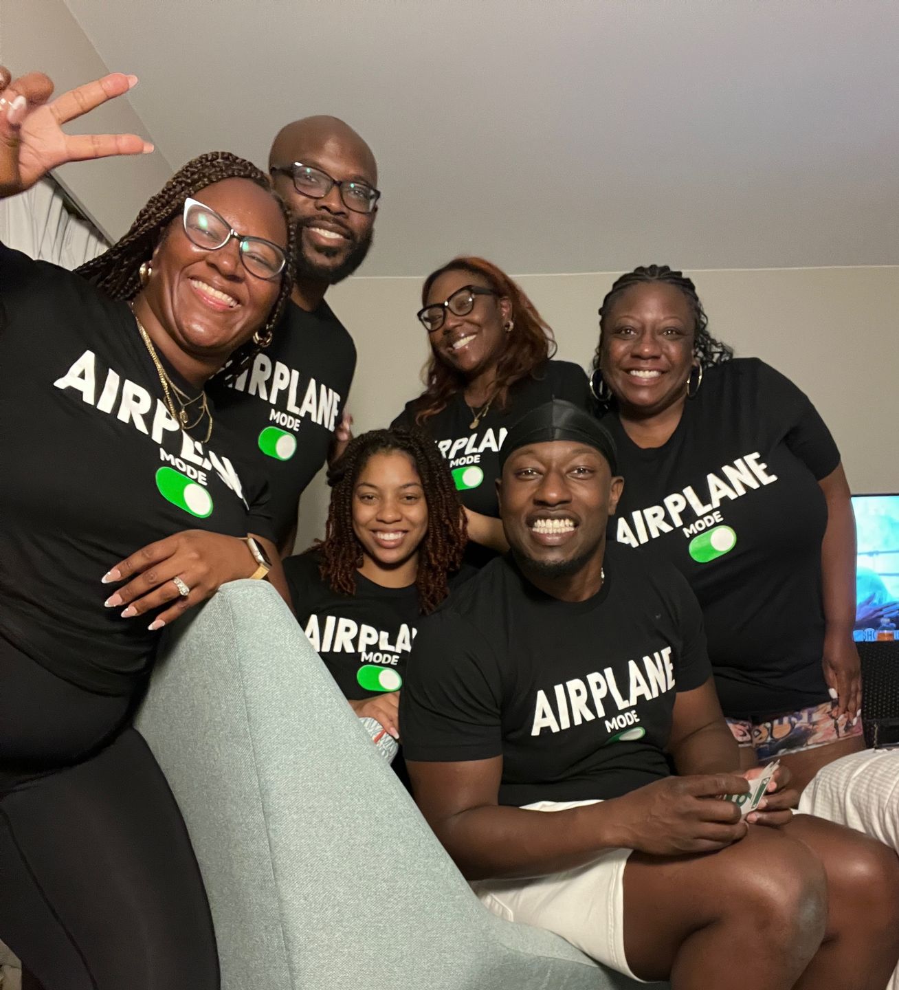 Customer photo review of Airplane Mode  T-shirt