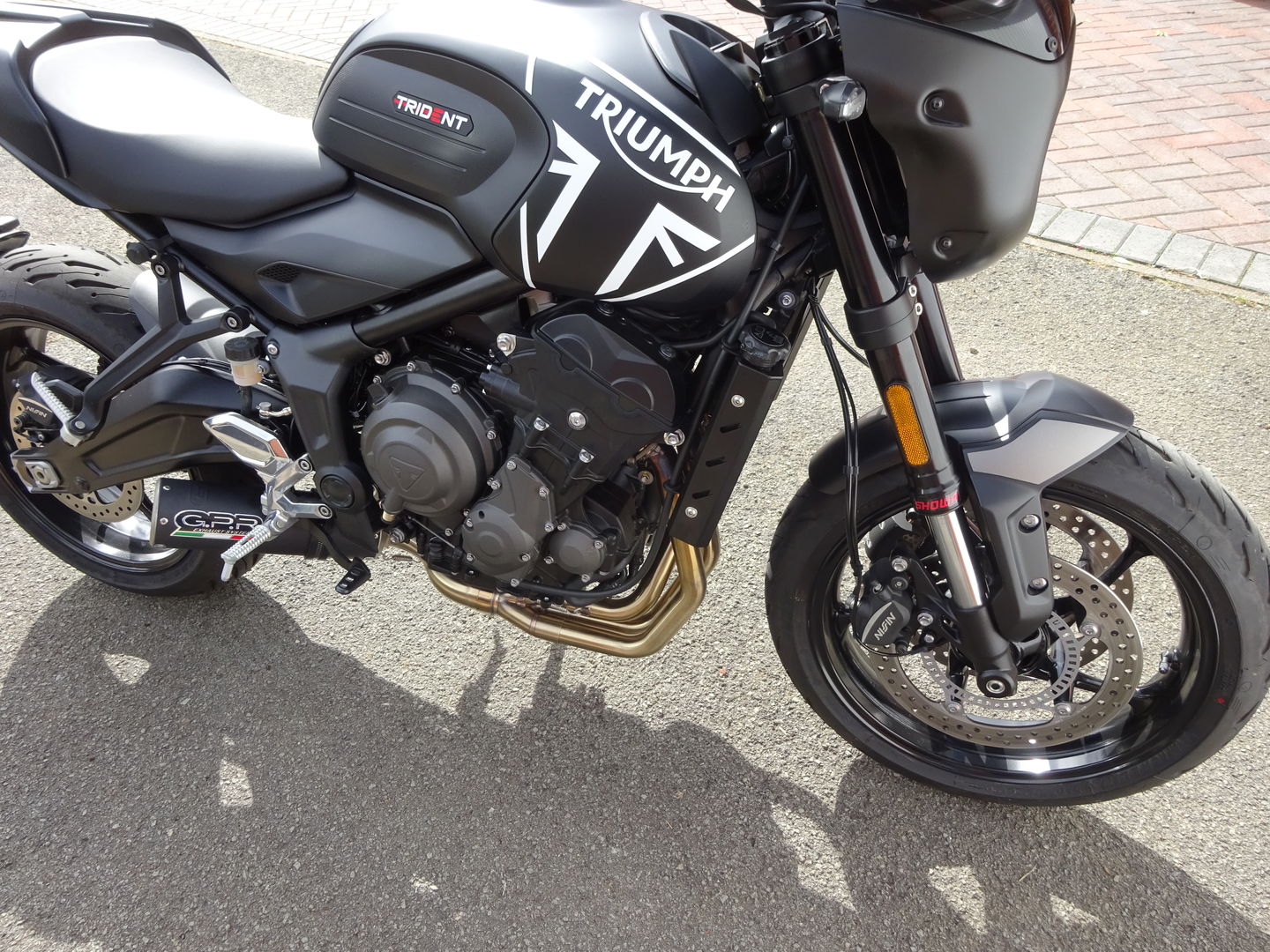 Customer photo review of Triumph Trident 660 Radiator Side Covers