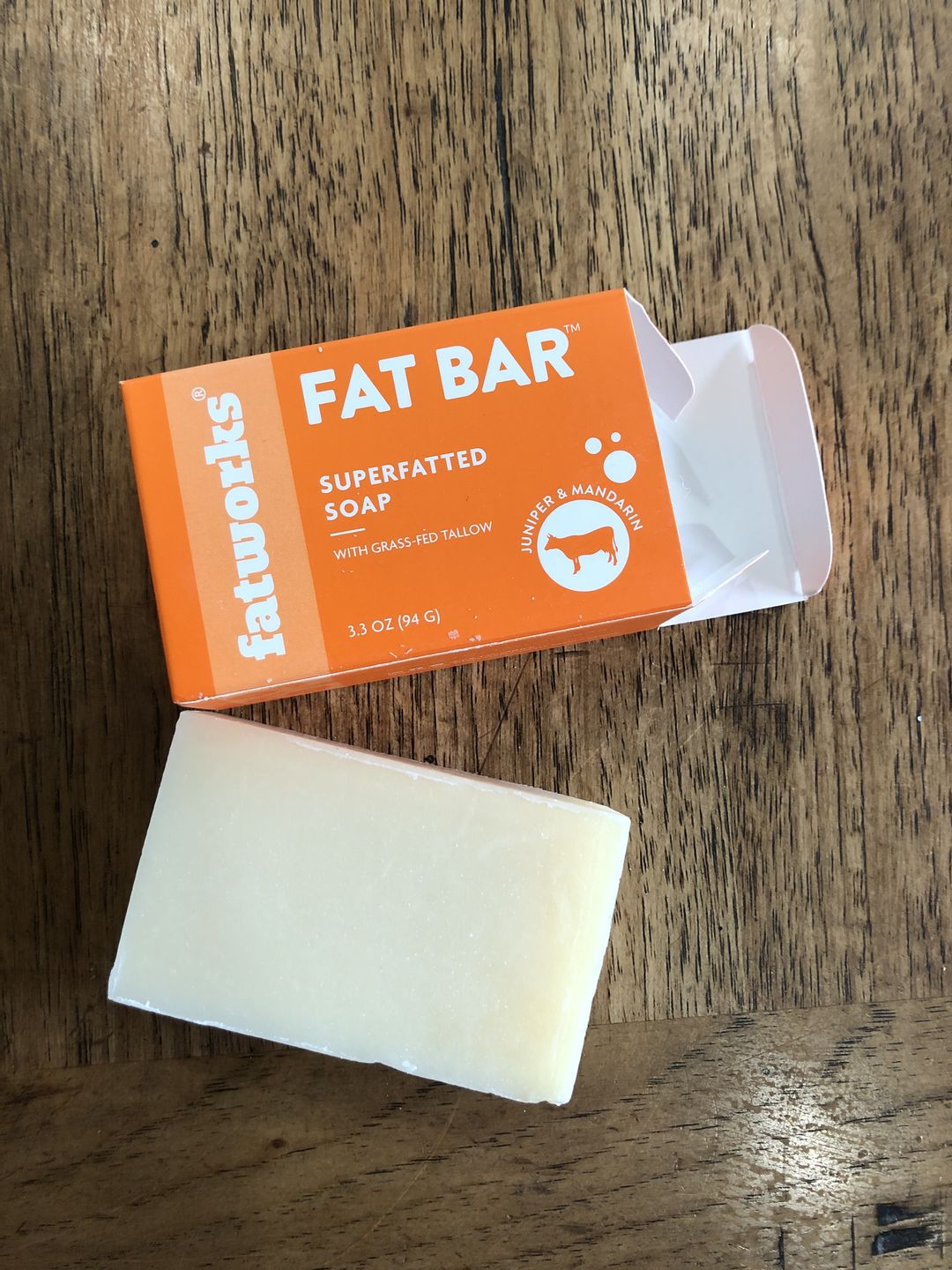 Customer photo review of FATBAR™ (3.3 oz) - Grass-Fed Tallow Soap Bar
