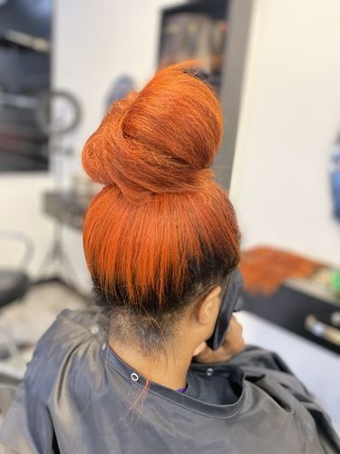 Customer photo review of Raw Tape-In Hair Extensions (1 Pack/100G)