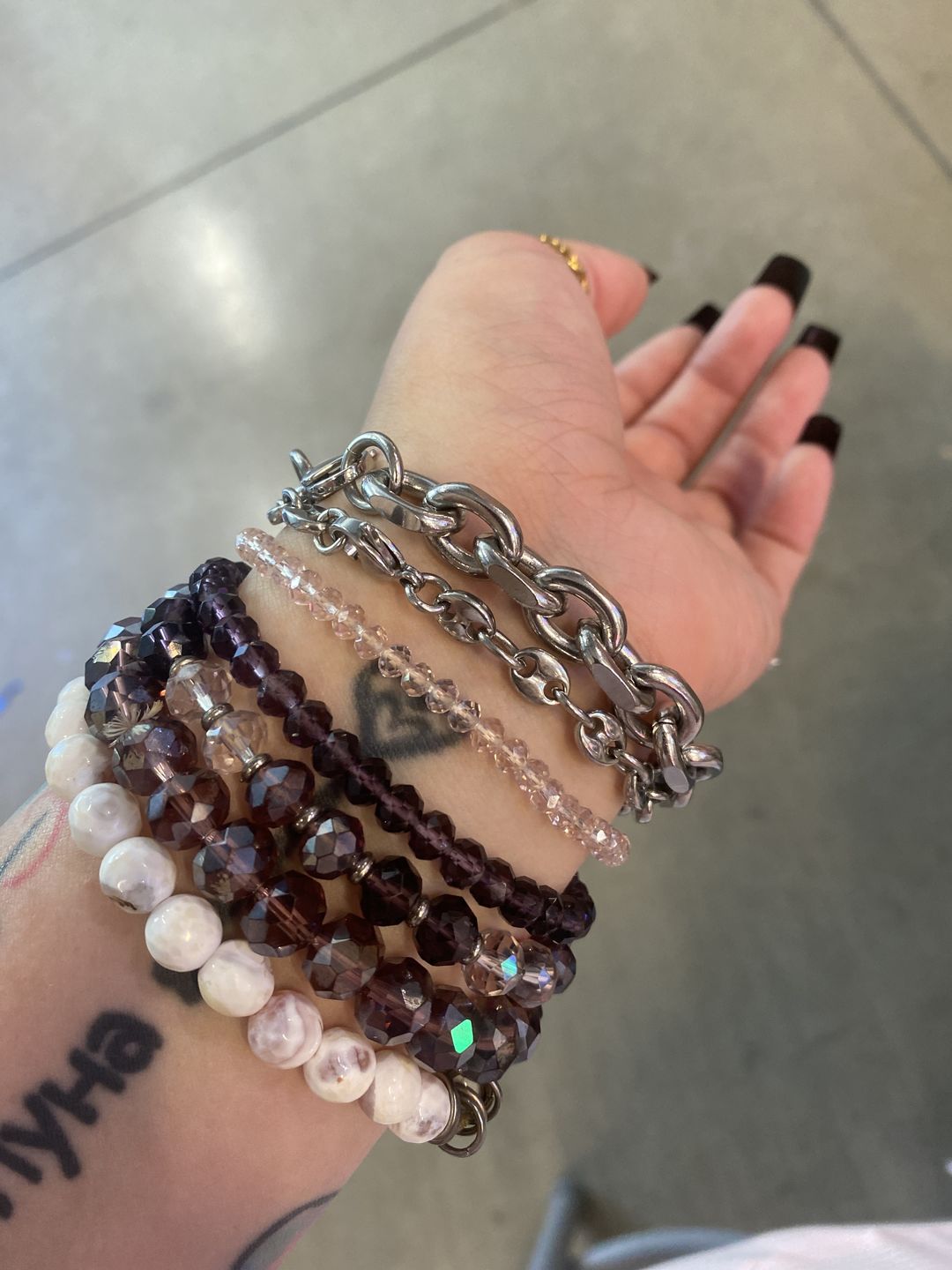 Customer photo review of SILVER FIGARO BRACELET