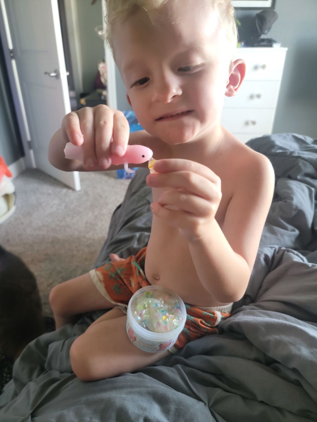 Customer photo review of Baby Axolotl Clear Slime