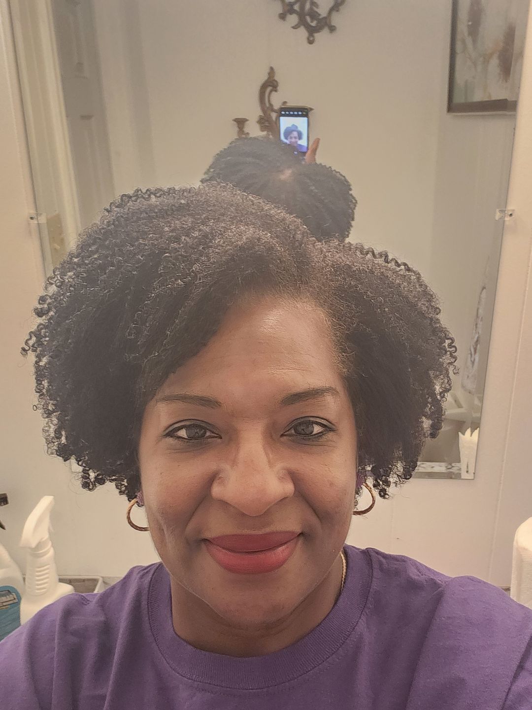 Customer photo review of Wash and Go Flaxseed Gel with Heavy Hold for Curly Hair