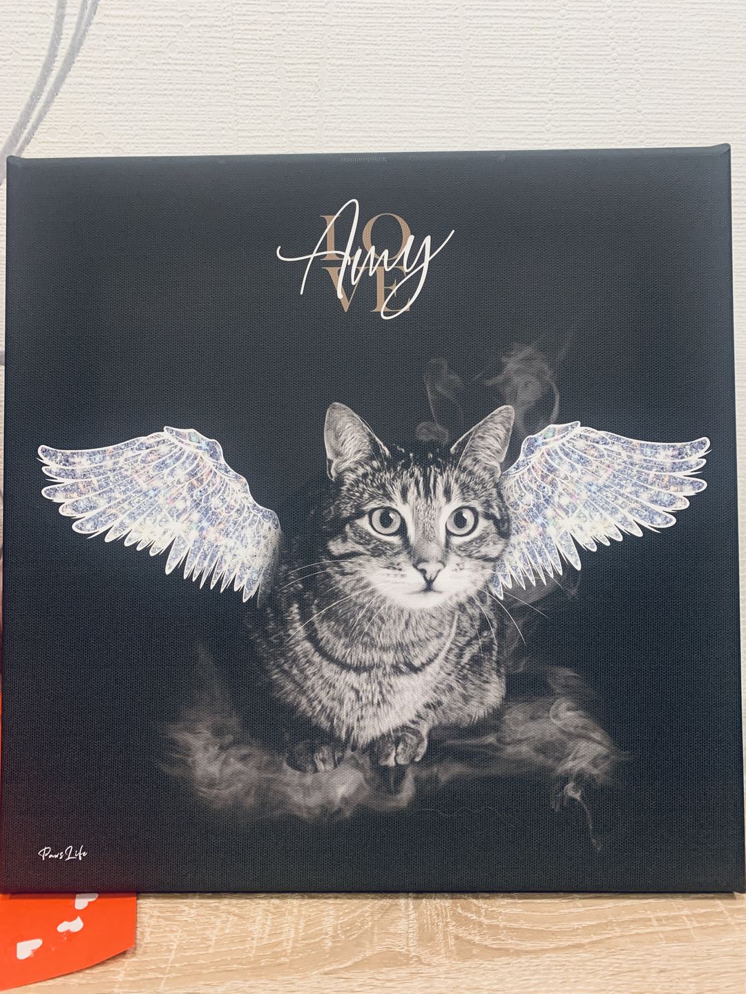 Customer photo review of Personalisiertes Portrait - Diamant Engel Stil