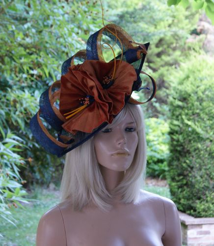 Customer photo review of Sinamay material teardrop shape for millinery fascinators wedding hats HA075