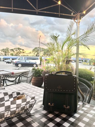 Customer photo review of Bumblebee Leather Backpack