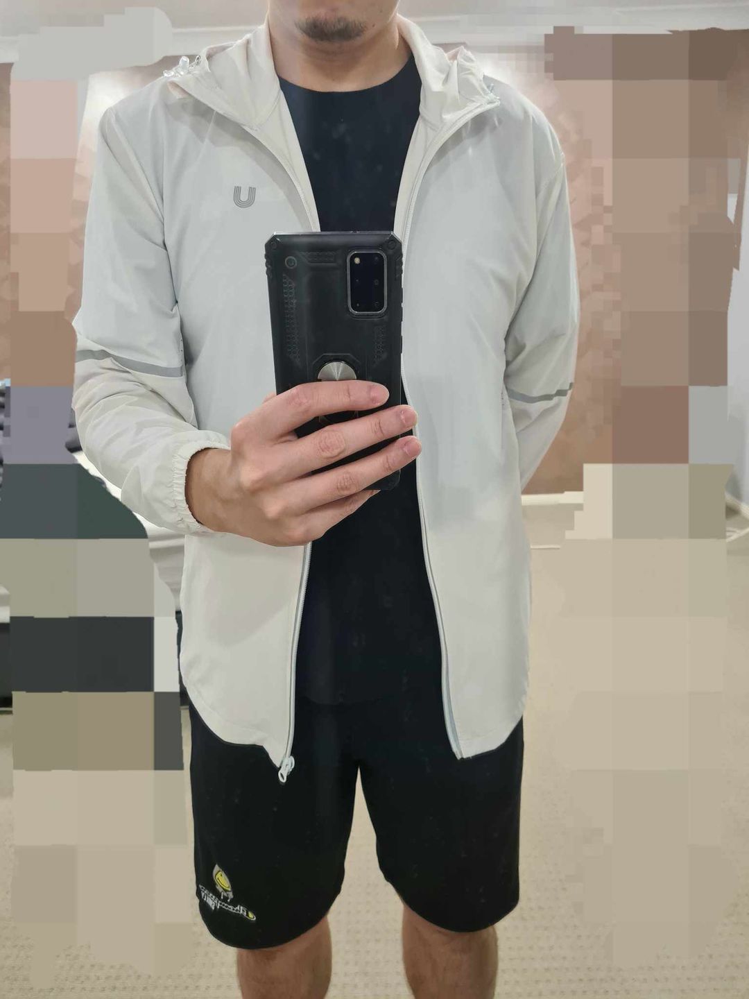 Customer photo review of Suptex Reflective Hooded Jacket UPF50+