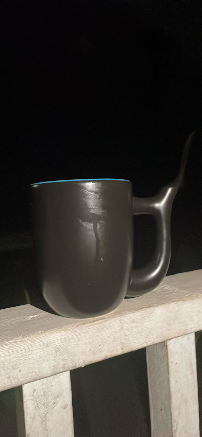 Customer photo review of Wake and Bake Coffee Pipe Mug