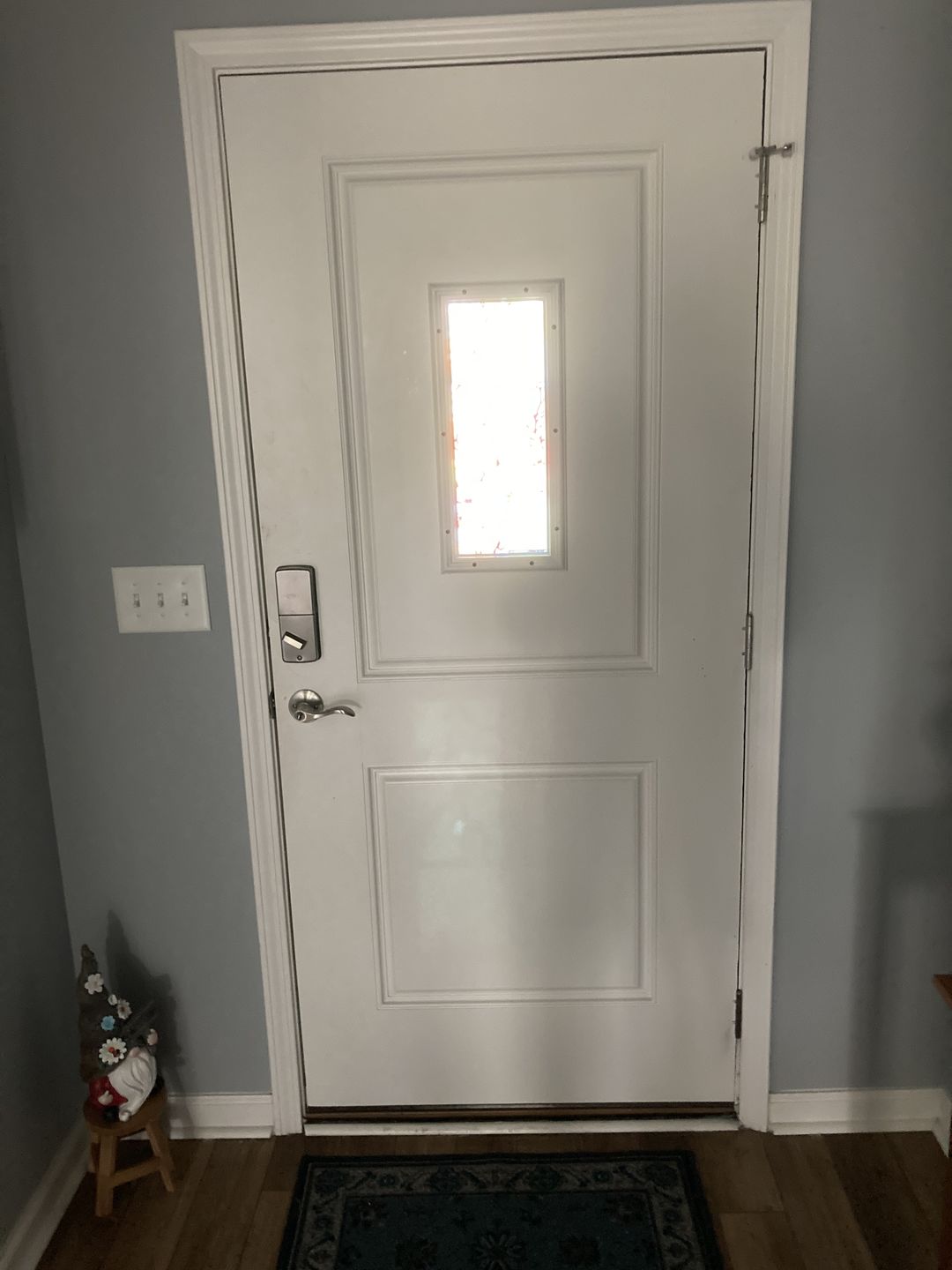 Customer photo review of Clear 1 Lite Glass and Frame Kit (9 Panel Lite 9.5" x 20.5" Frame Size)