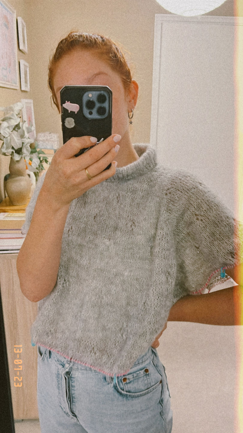 Customer photo review of Midnatssol  (54% Baby Alpaca / 10% Lana Merino / 36% Tencel)
