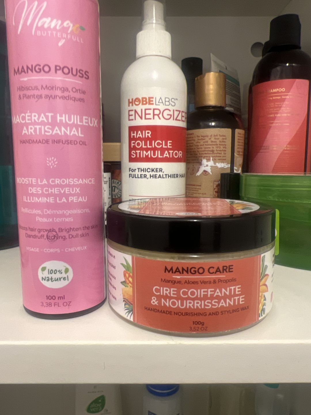 Customer photo review of Cire coiffante et nourrissante