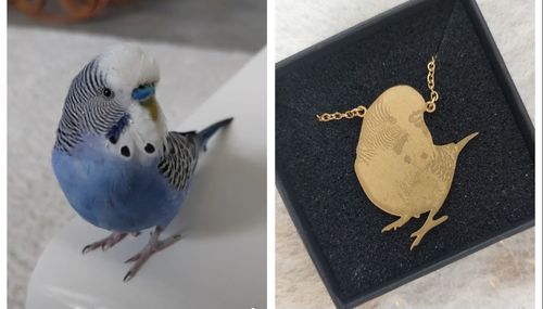 Customer photo review of LOANYA persönliches Haustier als Halskette oder Anhänger