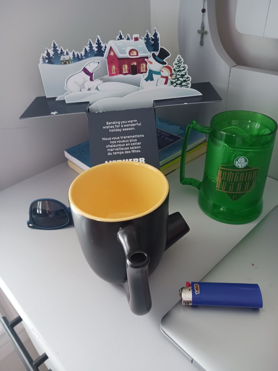 Customer photo review of Wake and Bake Coffee Pipe Mug