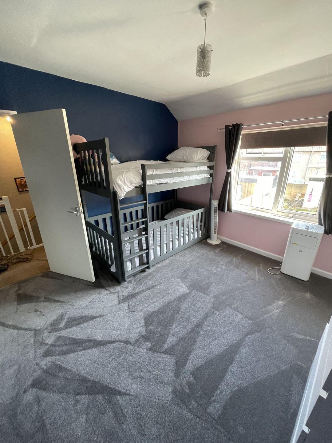 Customer photo review of Wooden Bunk Bed Cris with Cot Bed