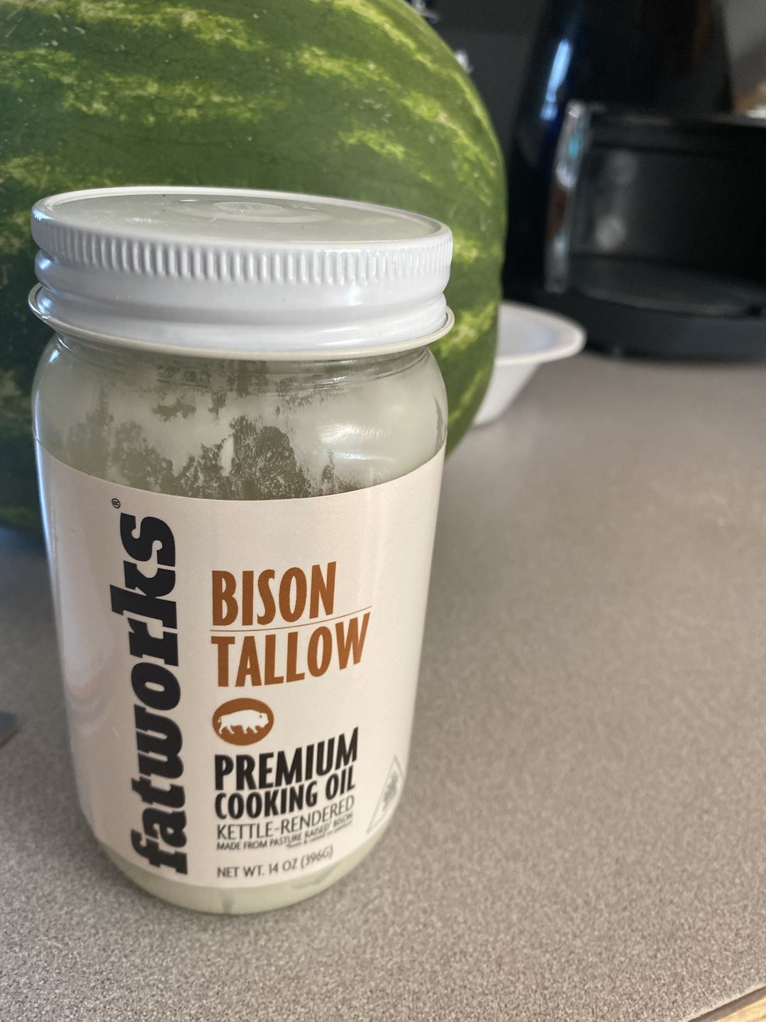 Customer photo review of Pasture Raised Bison Tallow a.k.a. Thunderfat (14 oz)