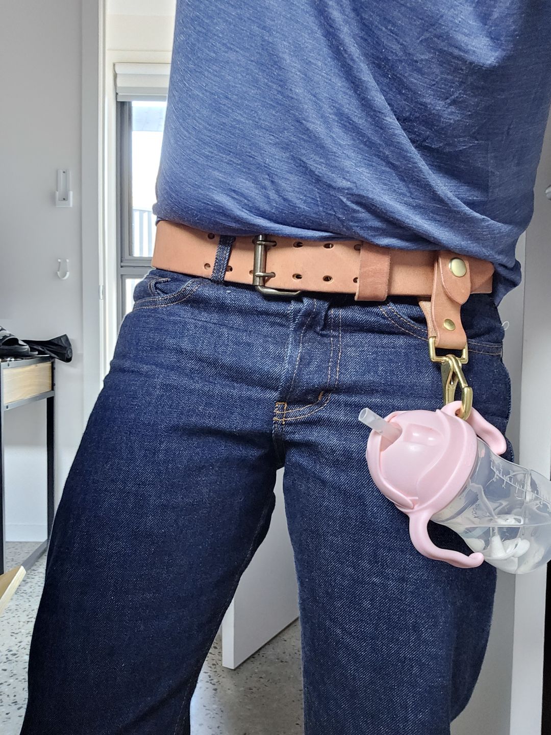 Customer photo review of The Unbreakable Belt - The Original - Old World Tan (Hermann Oak tannery)