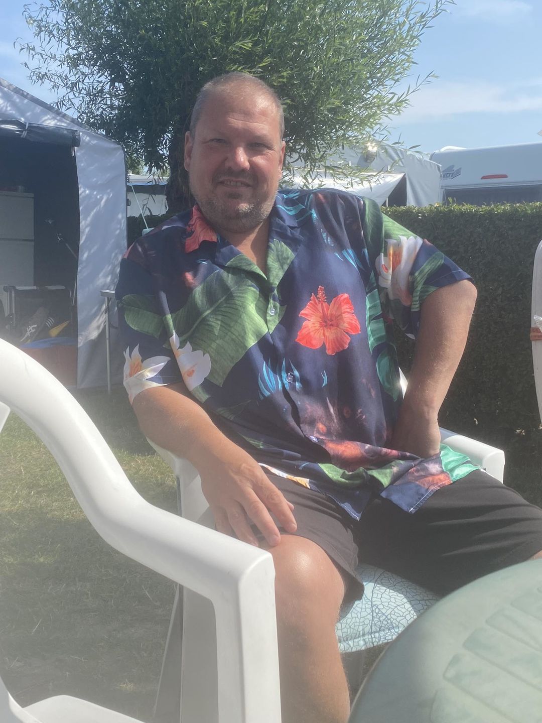 Customer photo review of Votre Photo - Chemise hawaïenne personnalisée