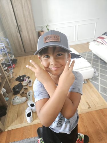 Customer photo review of Richardson 112 Custom Leather Patch Hat