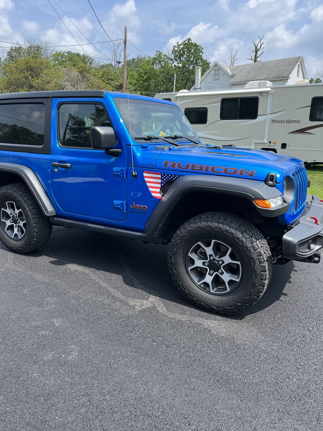 Customer photo review of FLAG - Fender Vent Premium Wrap Decal for Wrangler and Gladiator