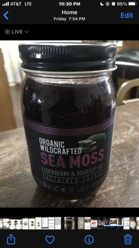 Customer photo review of Elderberry and Soursop Infused Sea Moss Gel