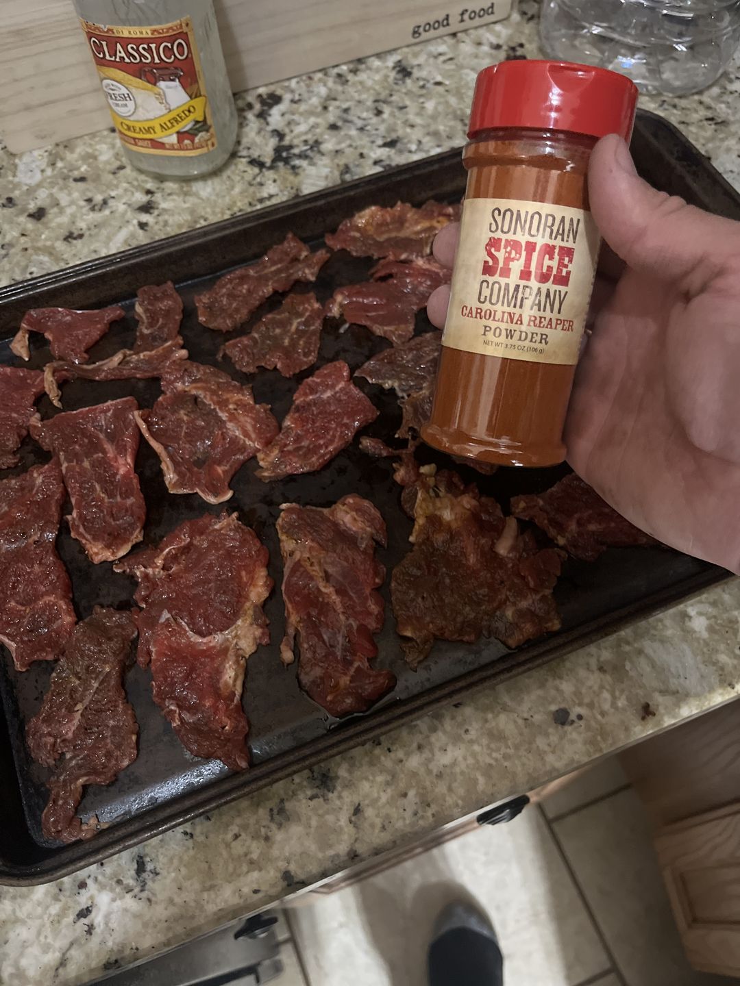 Customer photo review of World's Hottest Pepper Powder 3.75 Oz Spice Gift Box
