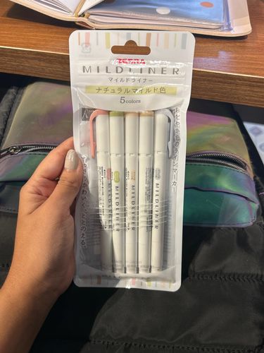 Customer photo review of Zebra Mildliner Double Sided Highlighters - Mild Natural