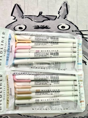 Customer photo review of Zebra Mildliner Double Sided Highlighters - Mild Pastel