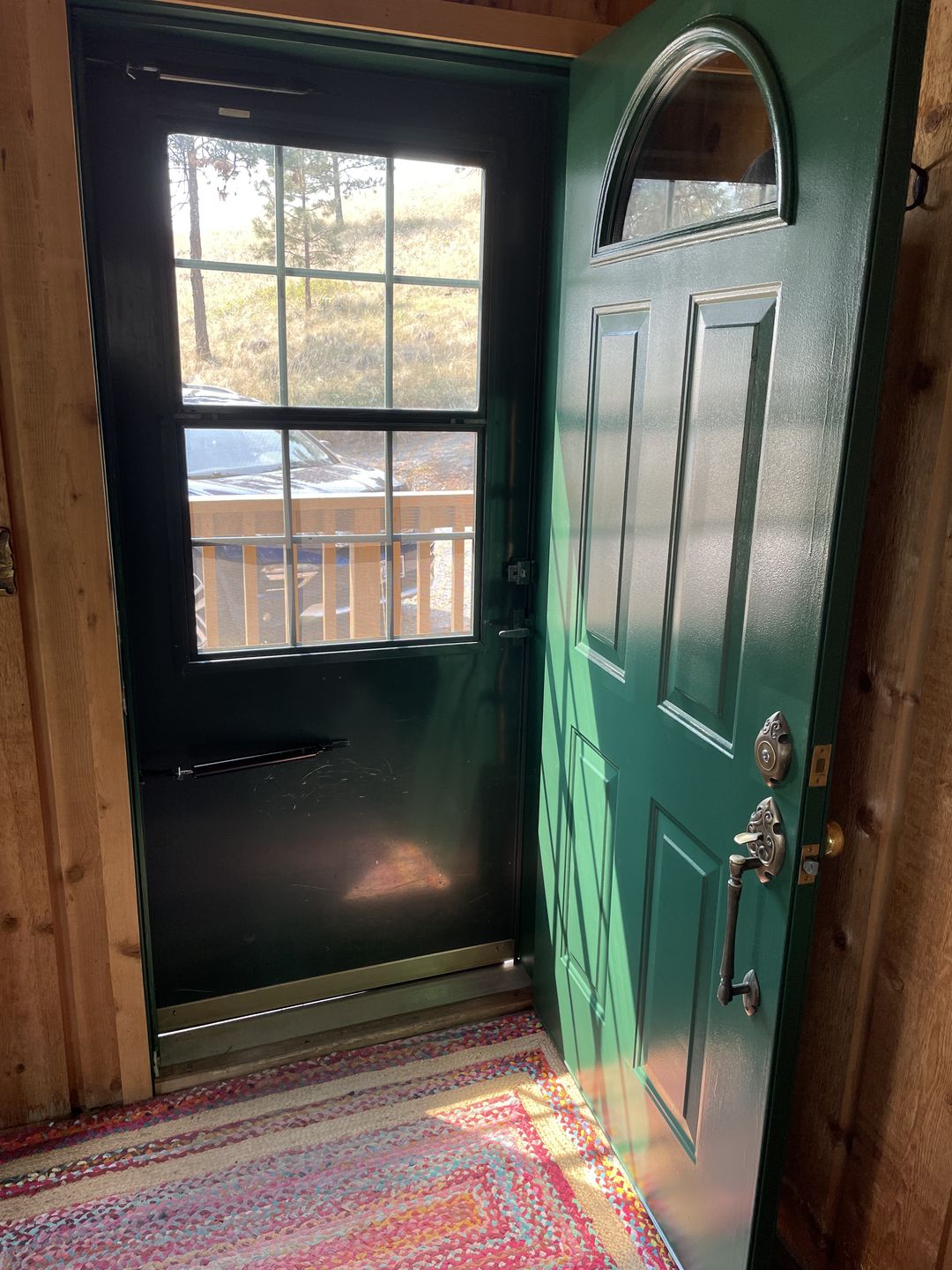 Customer photo review of Clear 1 Lite Glass and Frame Kit (Fanlite 24" x 12" Frame Size)