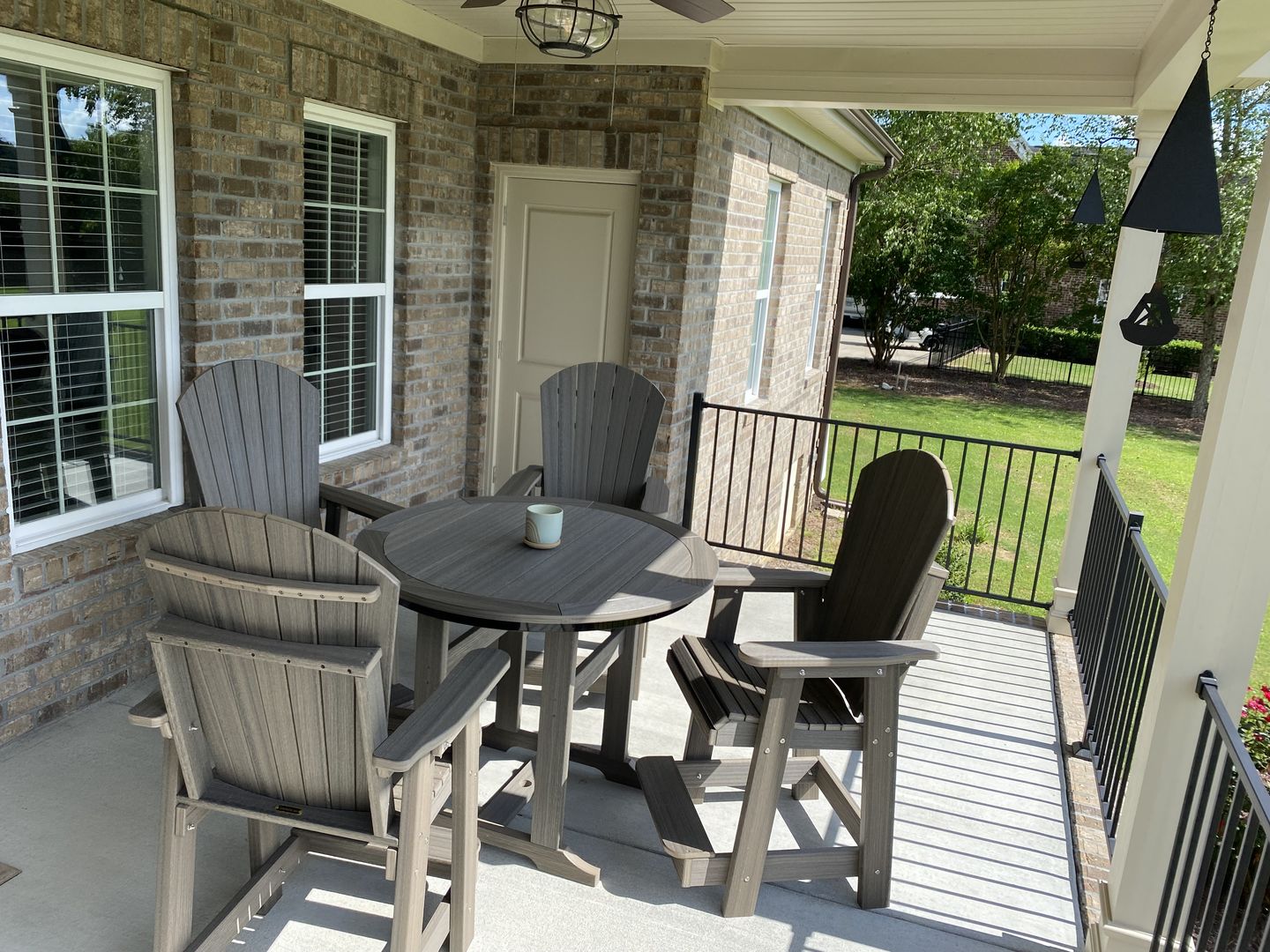 Customer photo review of QUICK SHIP - DuraWeather® 9' Push Button Tilt Octagon Umbrella