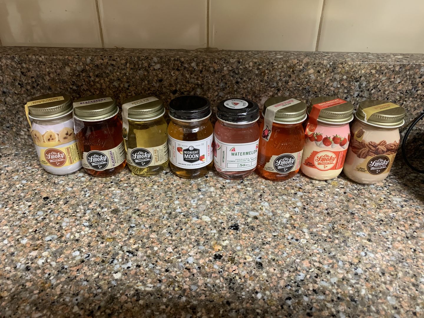 Customer photo review of Ole Smoky Moonshine 8Pk Bundle Tasting Kit
