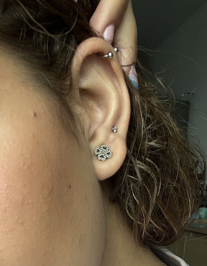 Customer photo review of Elaine Piercing | Titan