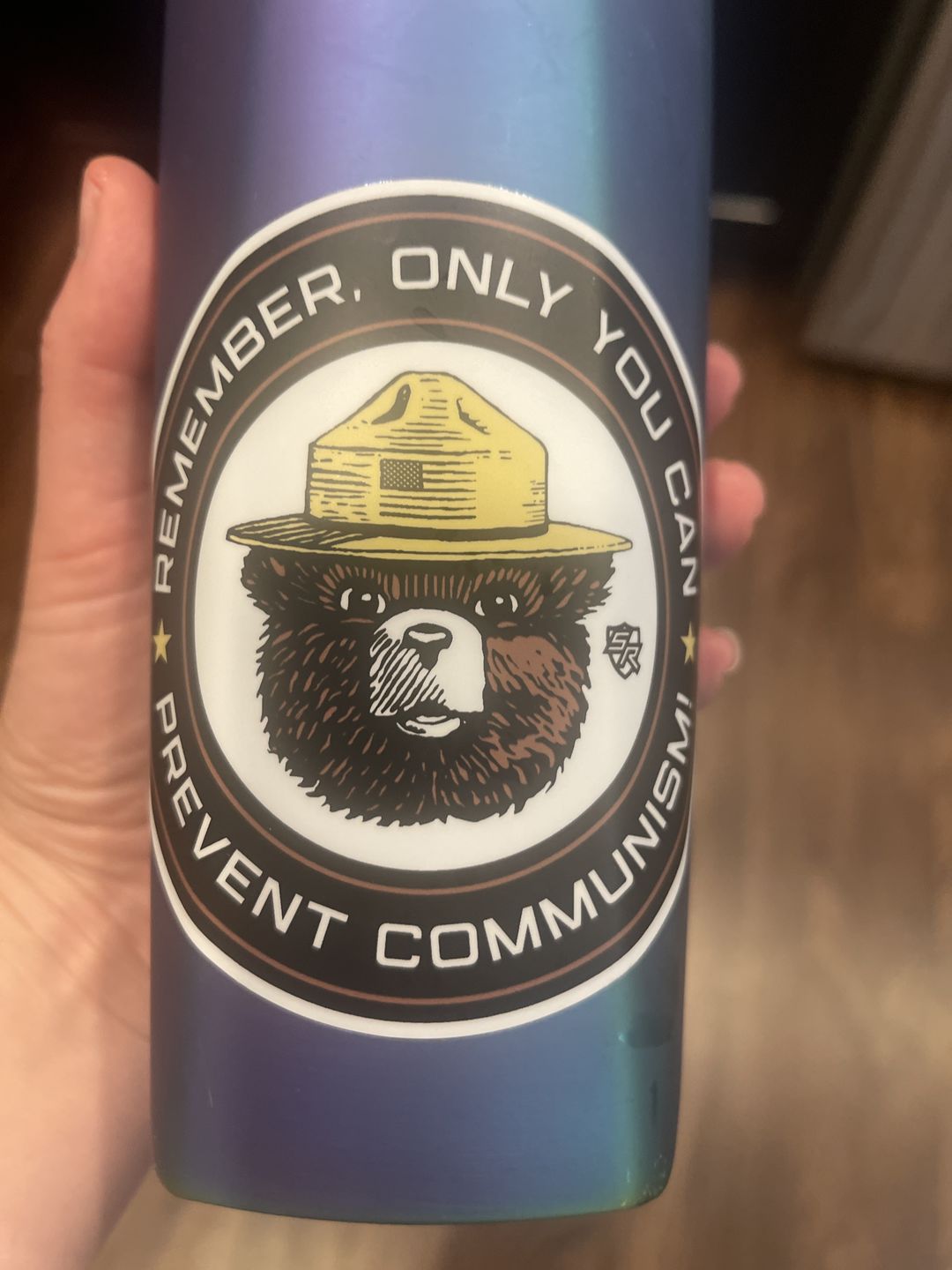 Customer photo review of Only You Can Prevent Communism Decal