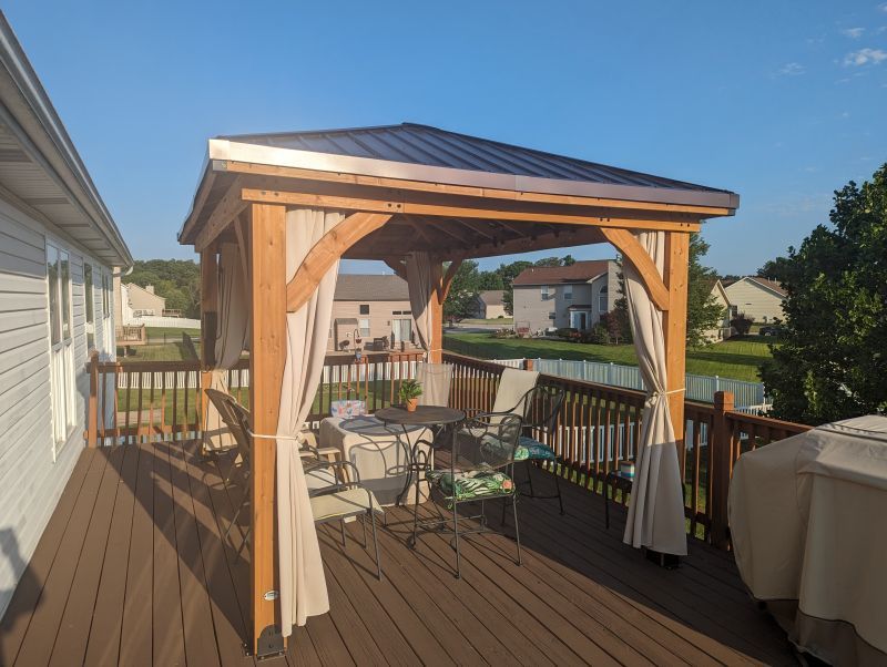 Customer photo review of Waterproof Grommet Top Patio Curtain 1 Panel
