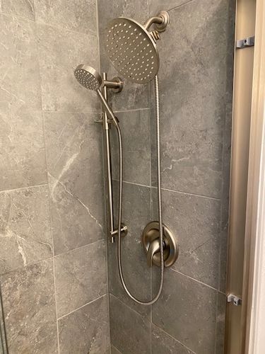 Customer photo review of 1-Spray Dual Shower Head Set