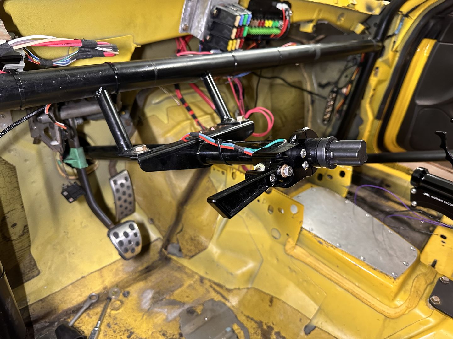 Customer photo review of Motion Raceworks Billet Aftermarket Turn Signal Switch 15-140