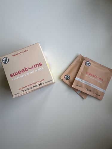 Customer photo review of The only intimate wipes on the market with flavor