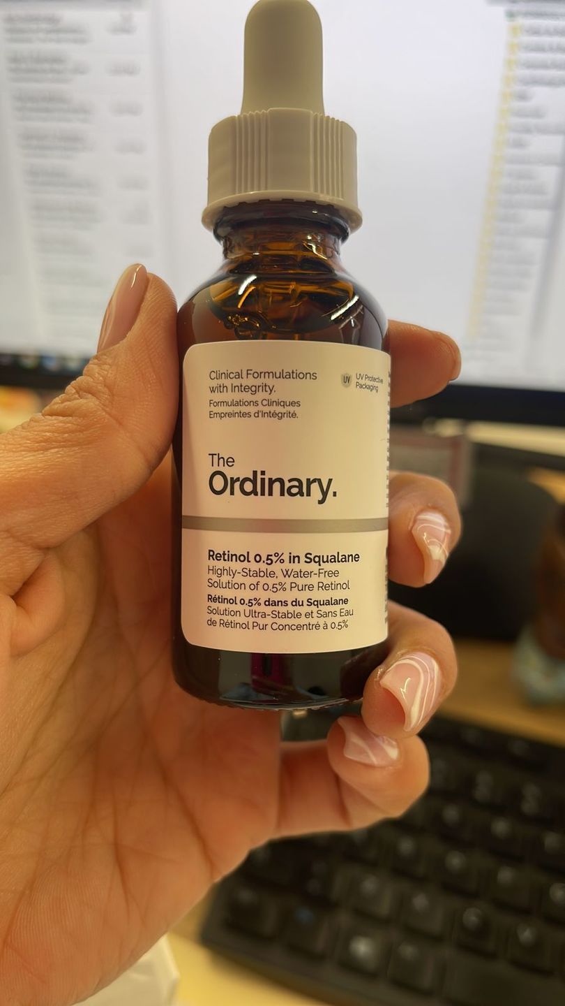 Customer photo review of Retinol 0.5% in Squalane