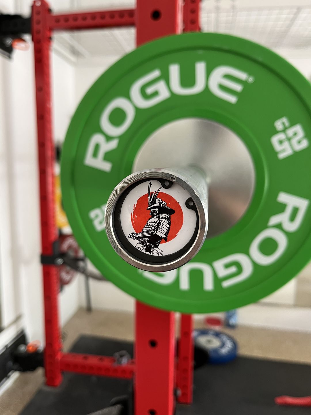 Customer photo review of Miyamoto Musashi The Lone Samurai Barbell End Caps
