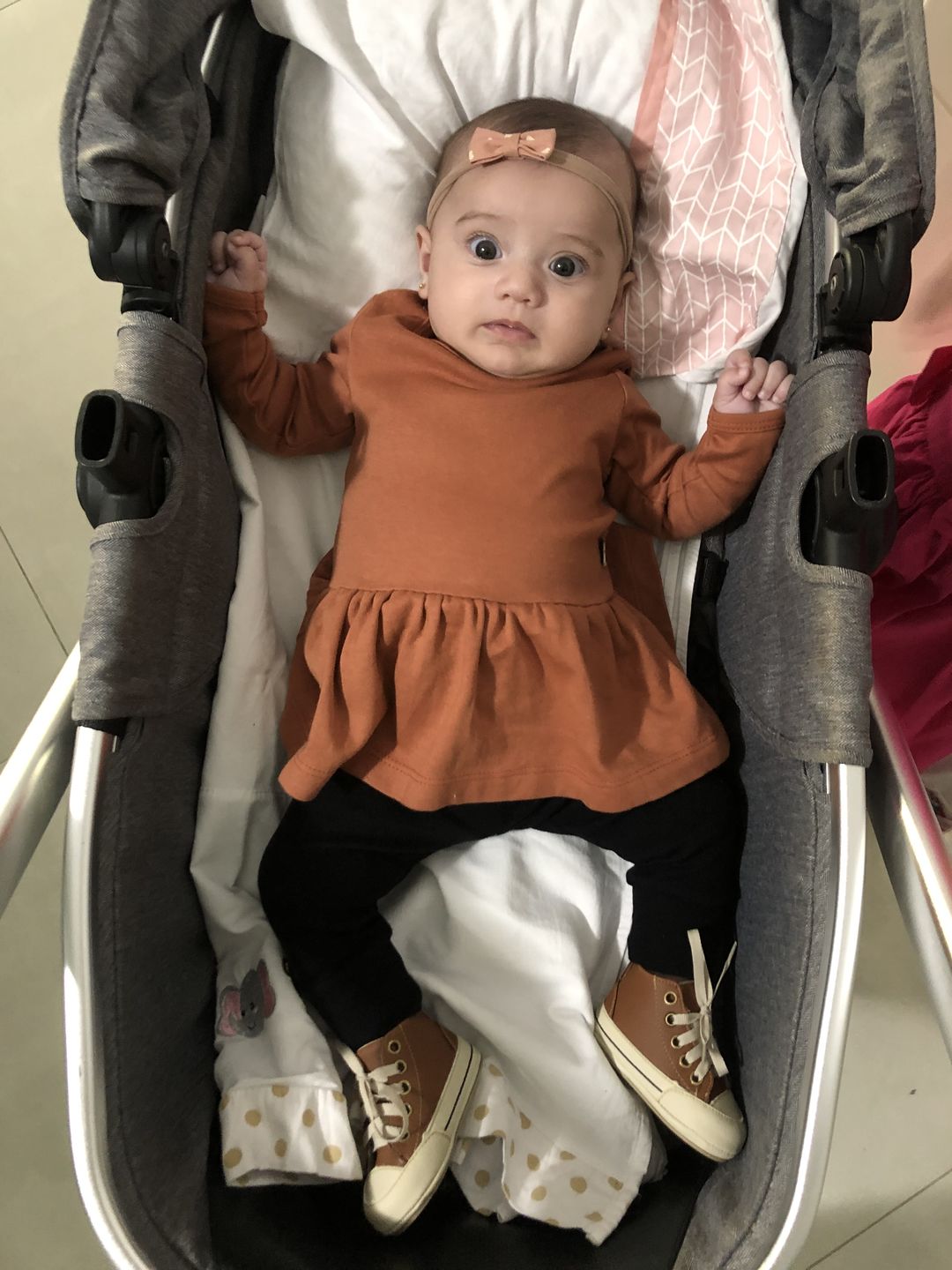 Customer photo review of Body-Vestido de Bebê Manga Longa | Liso Chutney