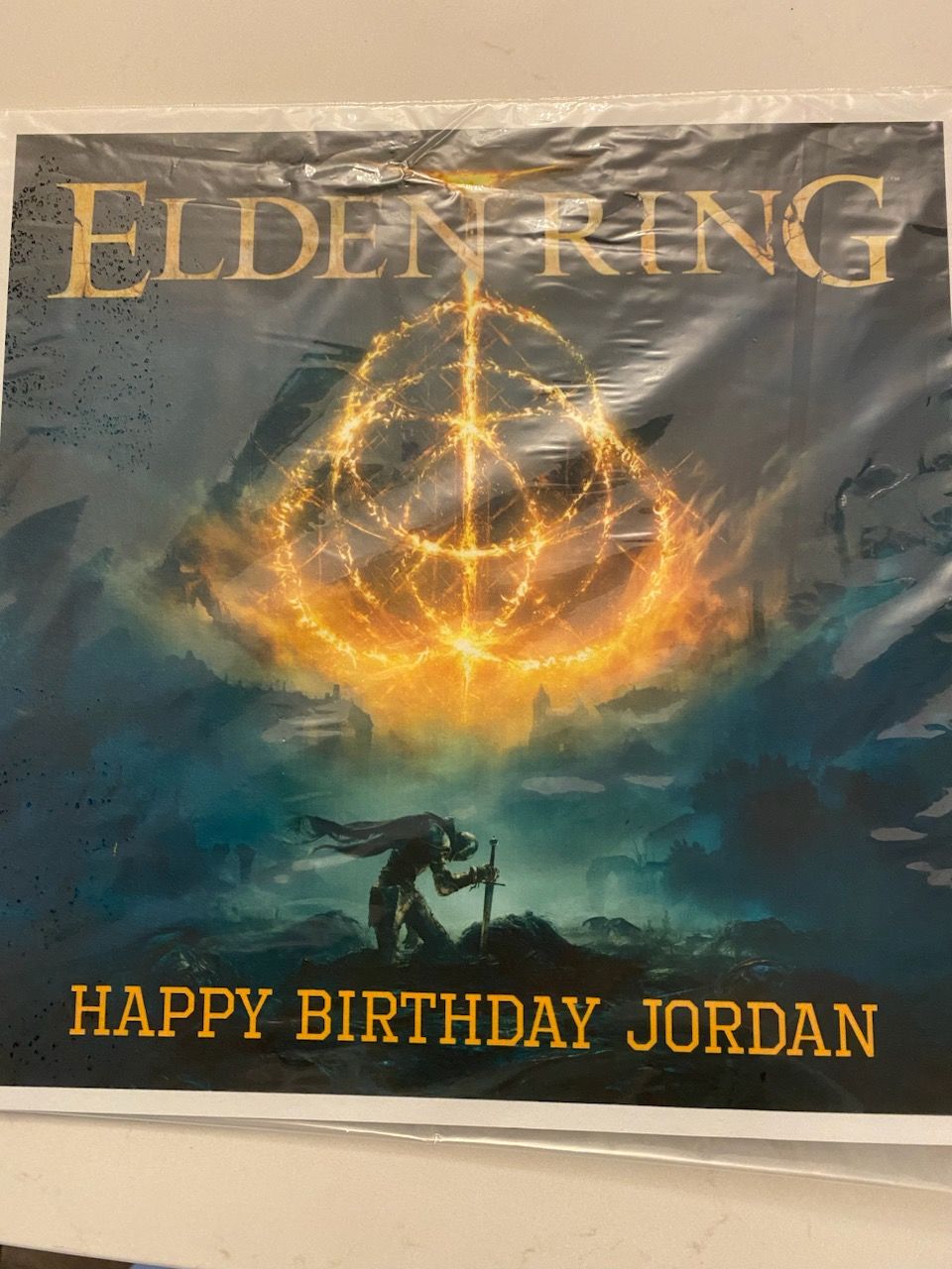Customer photo review of 25cm x 25cm Square Custom Edible Icing Image