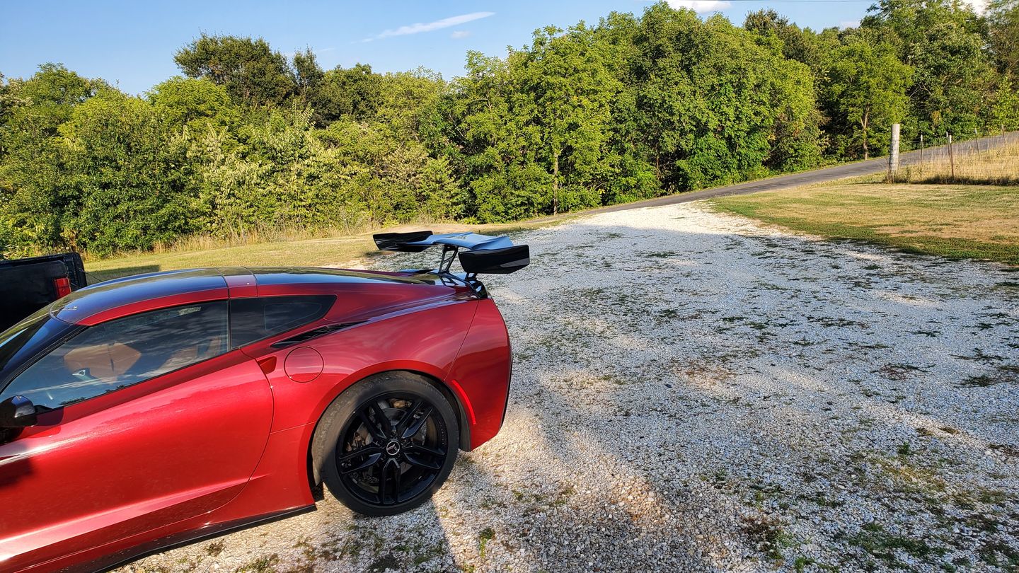 Customer photo review of Corvette C7 ZR1 ZTK Conversion Rear Spoiler High Wing