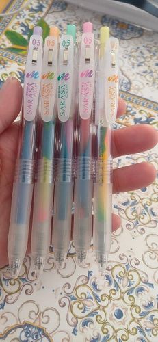 Customer photo review of Zebra Sarasa Clip Marble Color Gel Pen