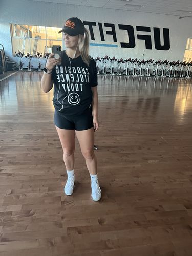 Customer photo review of Salty Savage Unisex "Choosing Violence" Tee