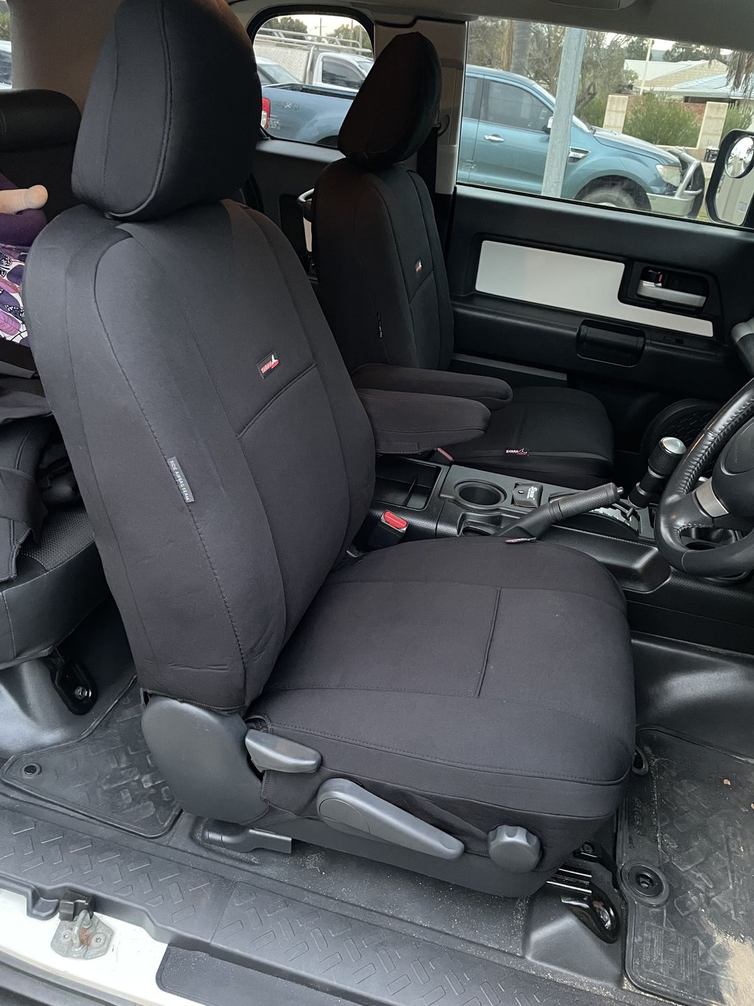 Customer photo review of Sharkskin PLUS Seat Covers- Suitable for Toyota FJ Cruiser Wagon GSJ15R (03.2011-On)