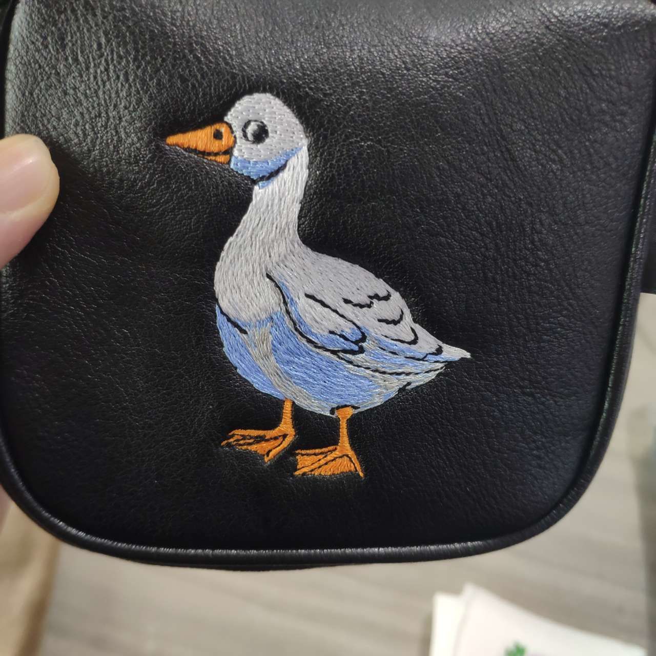 Customer photo review of Personalized Large Mallet Putter Headcover With Your Logo Or Name