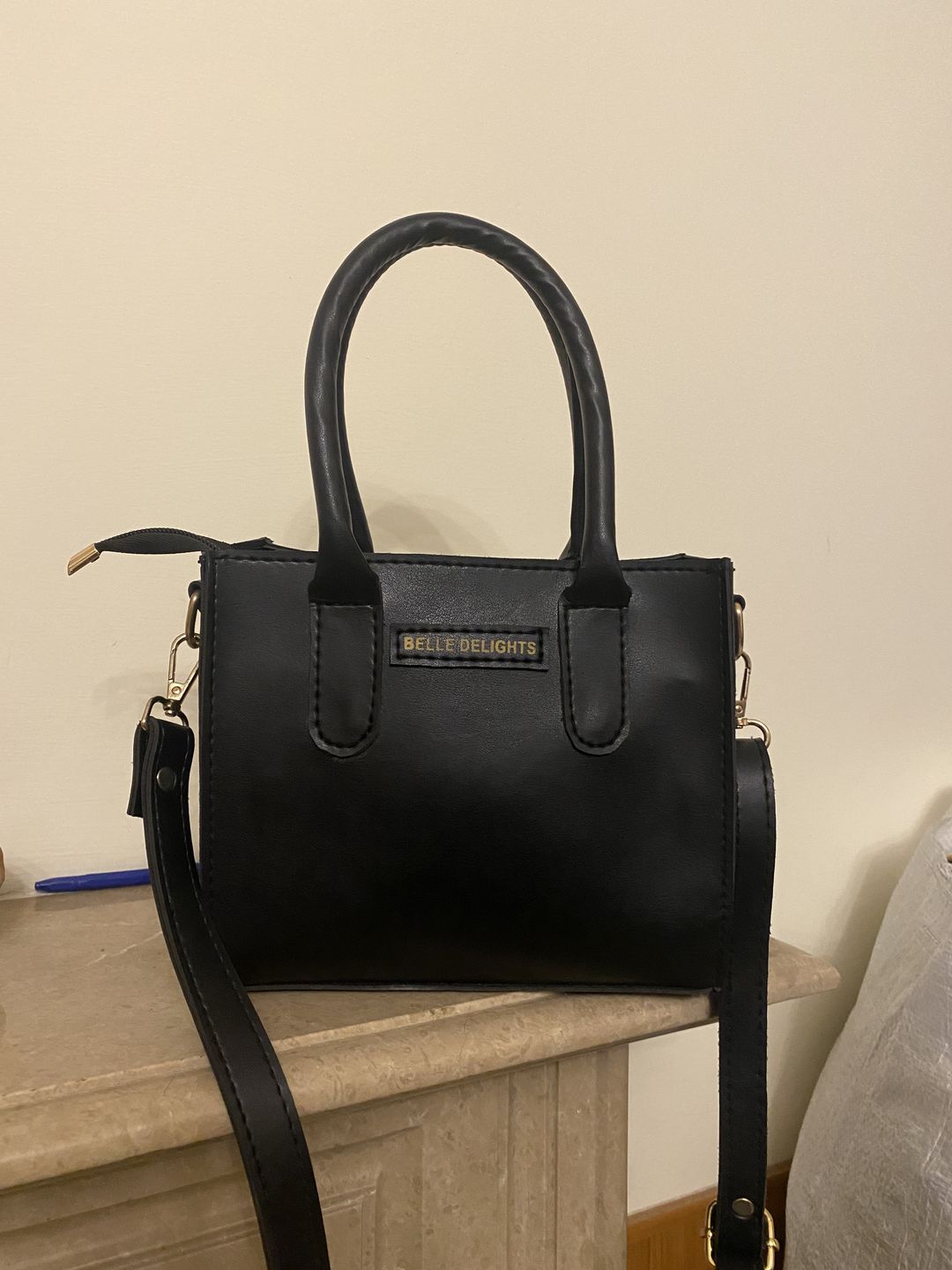 Customer photo review of Black Hudson Crossbody Bag